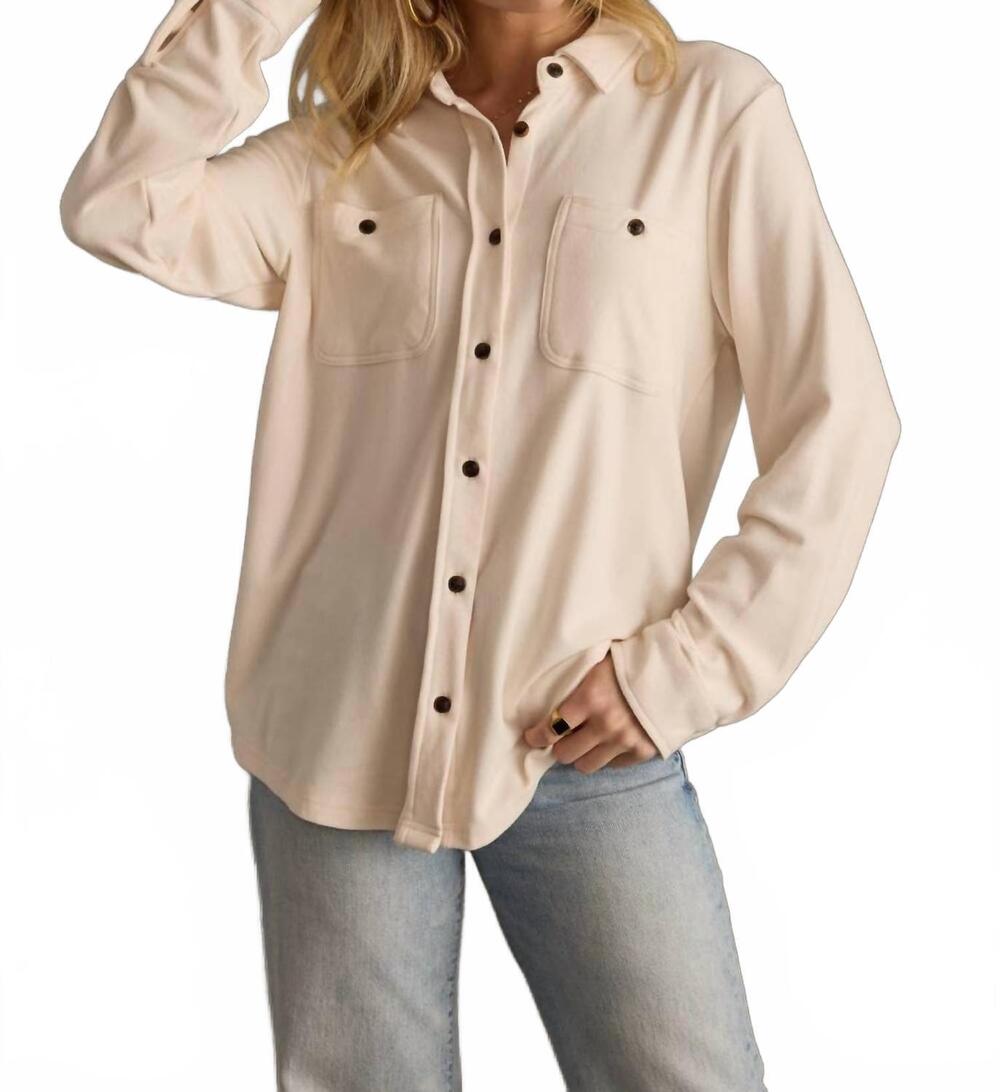NEW PANACHE super soft button up shirt in ivory